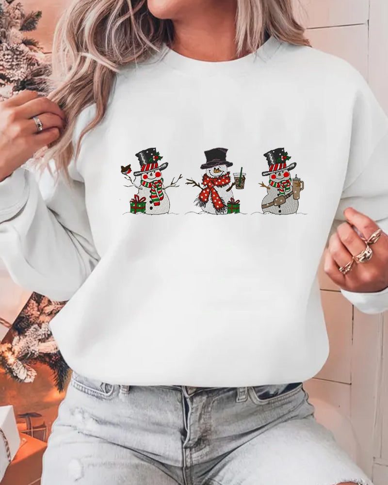 Women's Christmas Style Print Sweatshirt