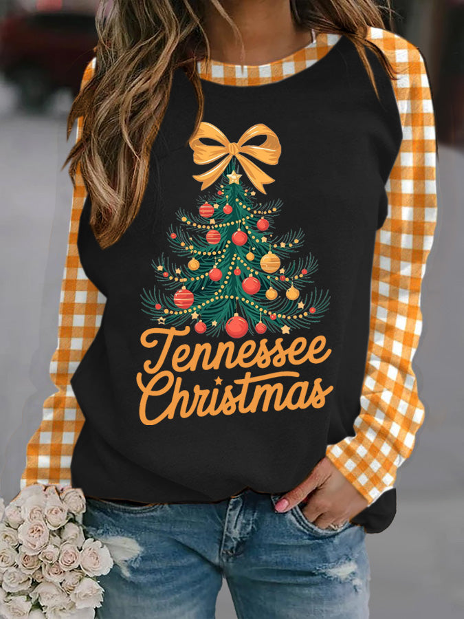 Women's Tennessee Christmas Print Sweatshirt