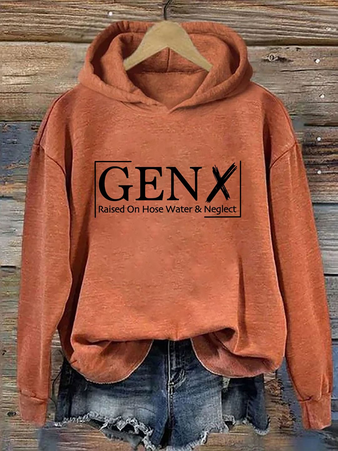 Gen X mit Schlauchwasser und Vernachlässigung aufgewachsen Hoodie