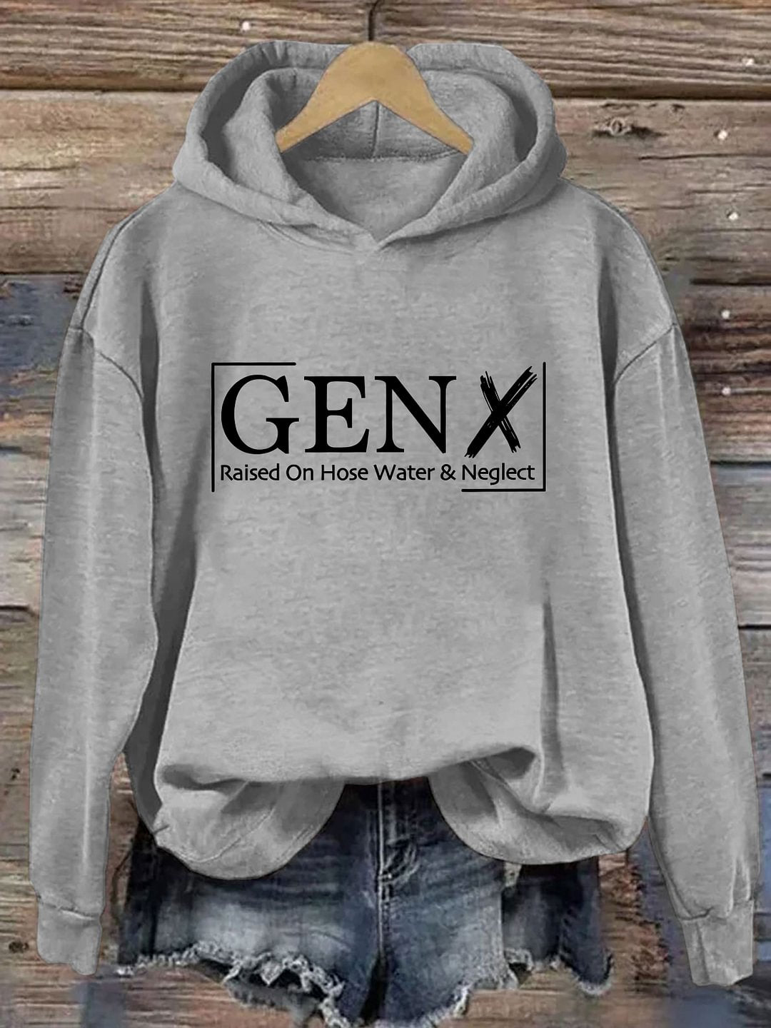 Gen X mit Schlauchwasser und Vernachlässigung aufgewachsen Hoodie