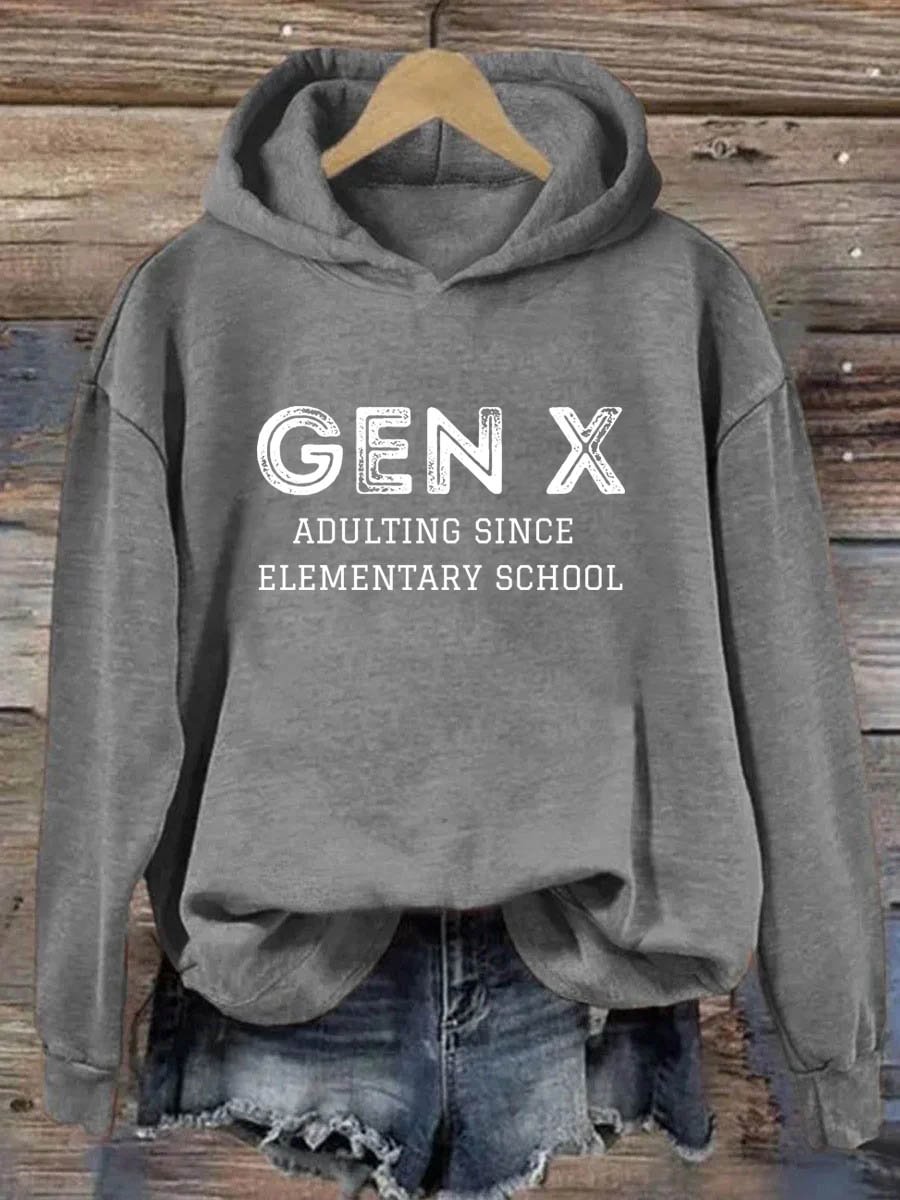 Gen X Erwachsen seit der Grundschule Hoodie