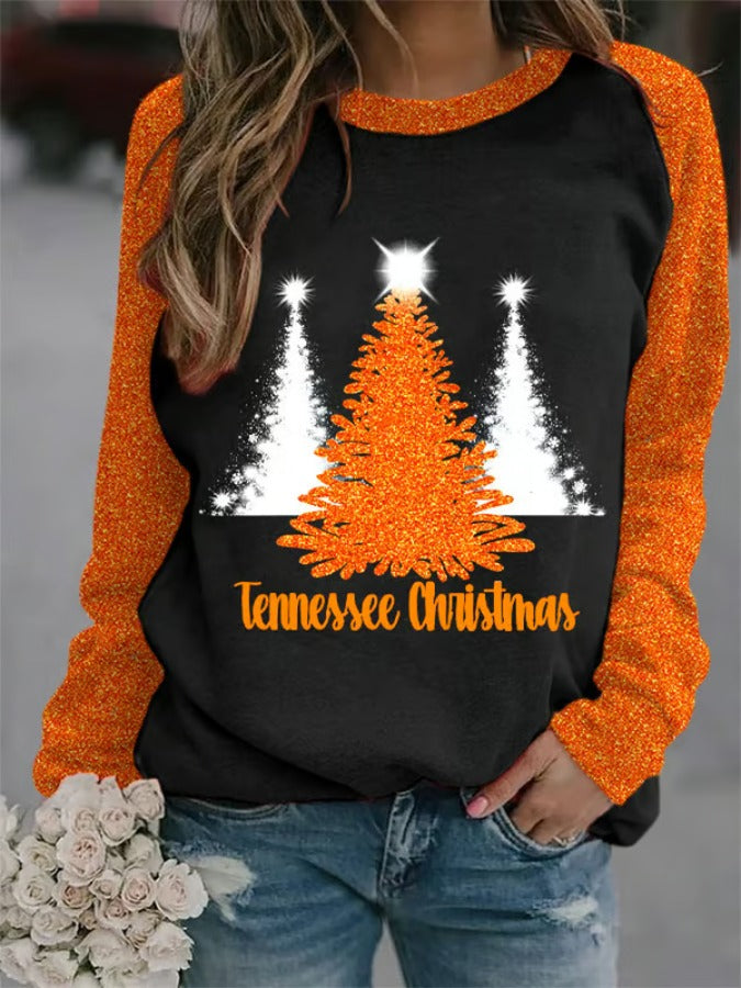 Women's Tennessee Christmas Print Sweatshirt