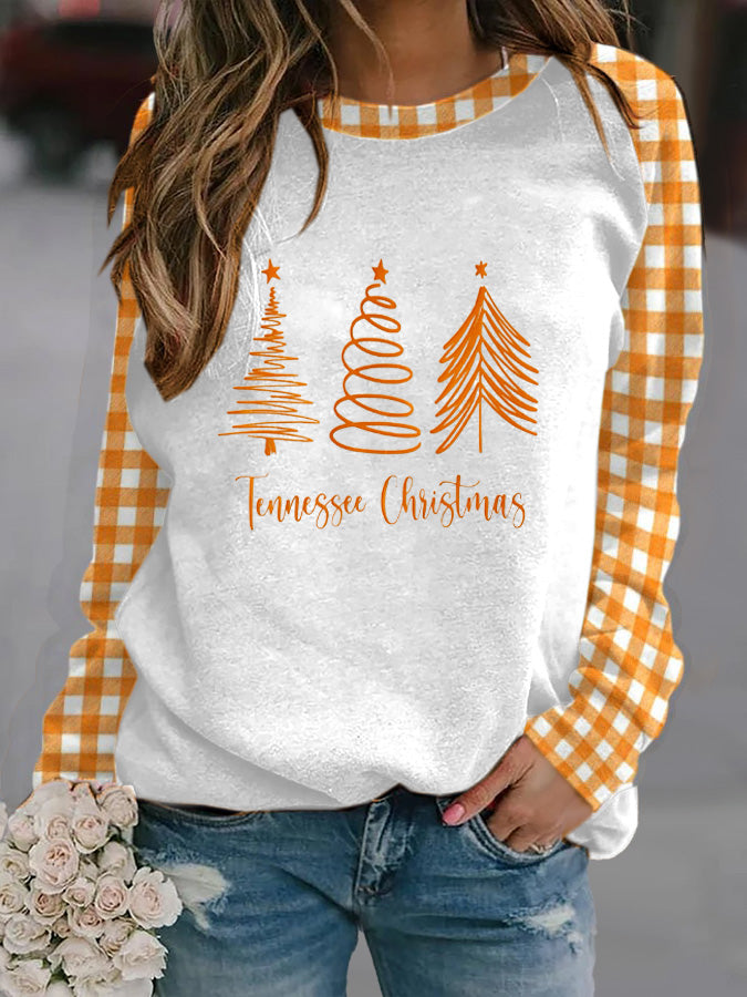 Women's Tennessee Christmas Print Sweatshirt