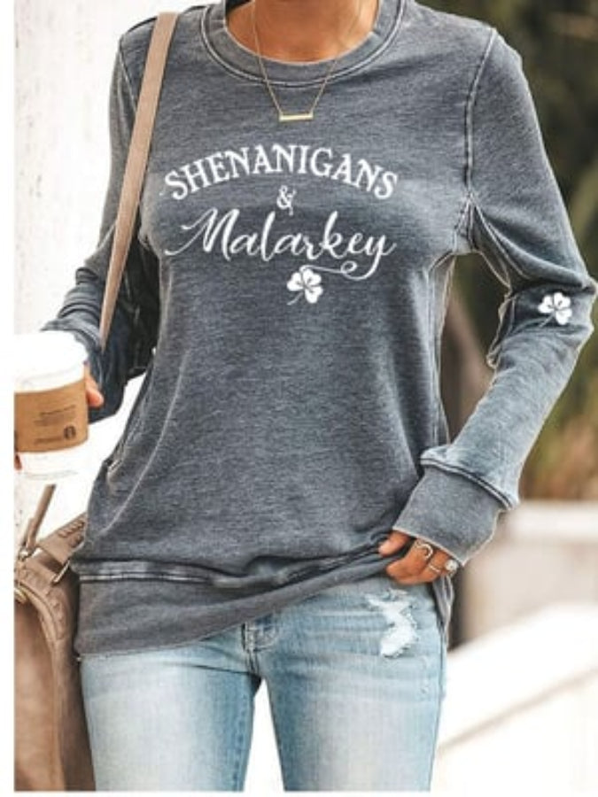 Women's Shenanigans And Malarkey Printed Sweatshirt