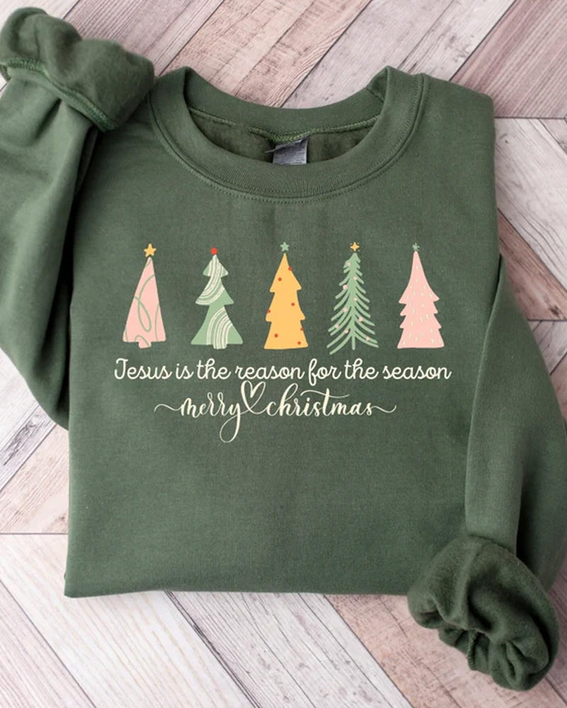 Women's Christmas Style Print Sweatshirt