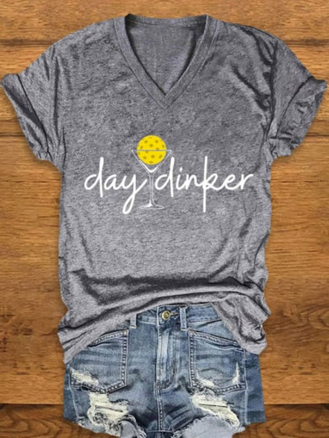 Women's Day Dinker Print T-shirt