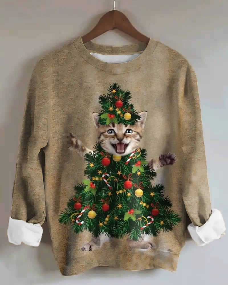 Women's Cute Christmas Style Sweatshirt