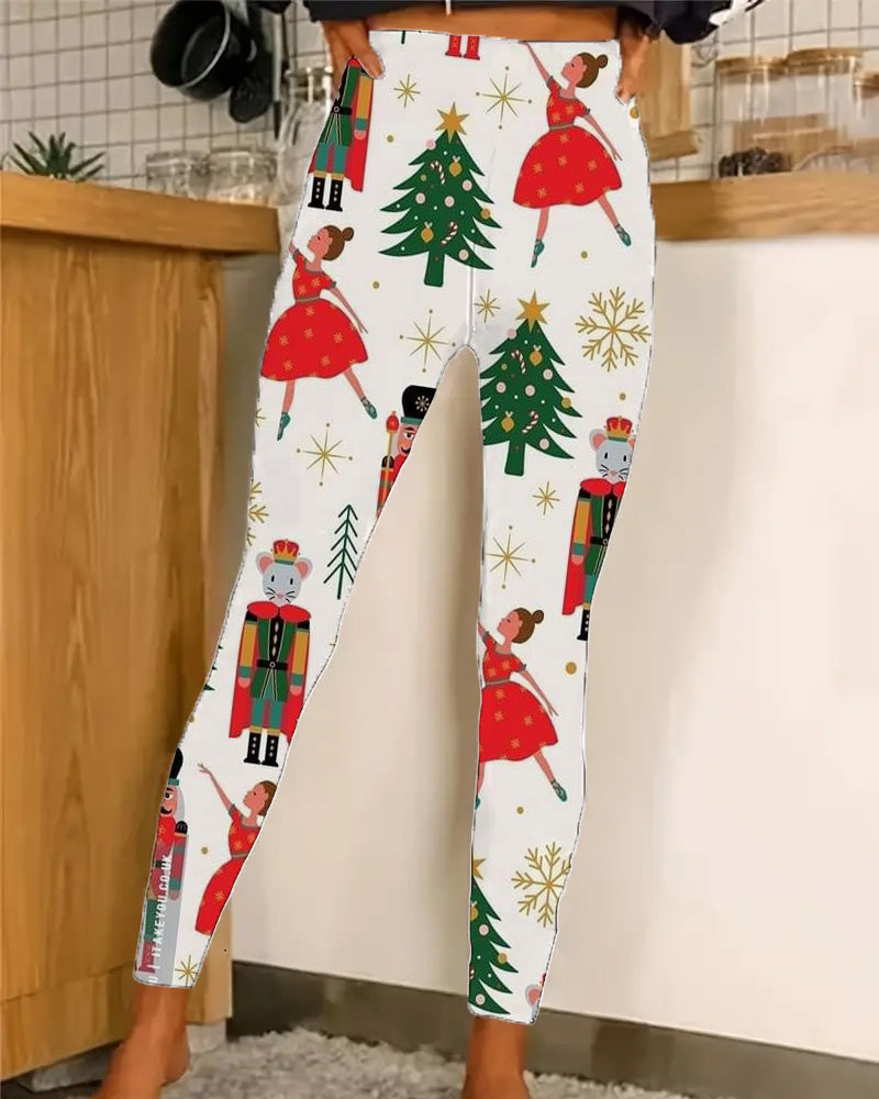 Women's Christmas Style Print Leggings